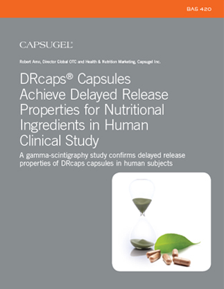 DRcaps® Capsules – Designed Release for Probiotics